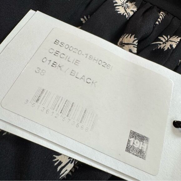 Isabel Marant Ceciline Silk Long Sleeve Top Mock Neck Floral US 6‎ New $1498 - Picture 14 of 15